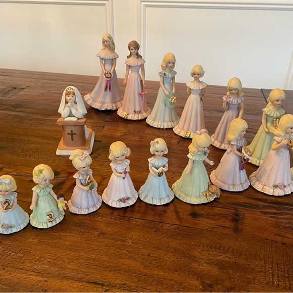 Enesco | Other | Full Set Enesco Growing Up Girls Figurines Ages 16 ...
